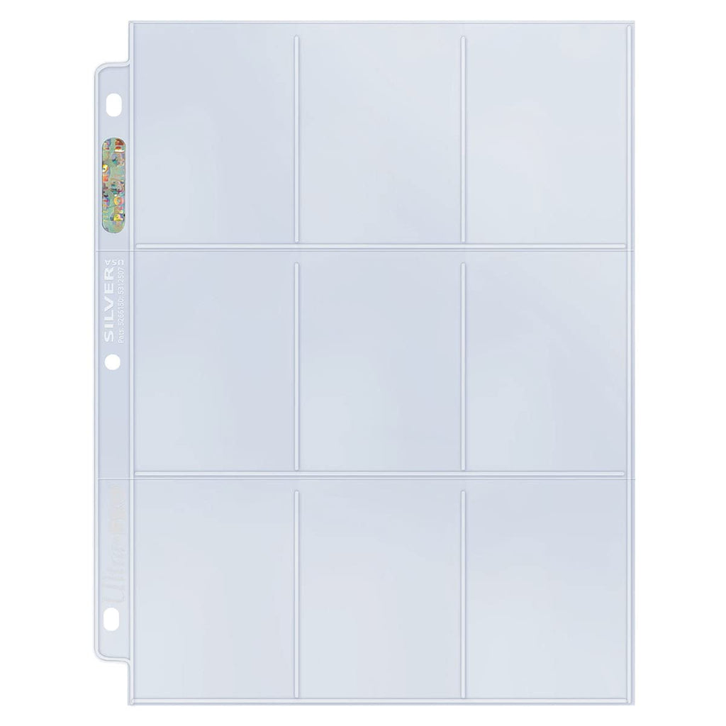 Ultra Pro Silver Series 9-Pocket Page Protectors - Archival, Acid-Free, 50 Pack