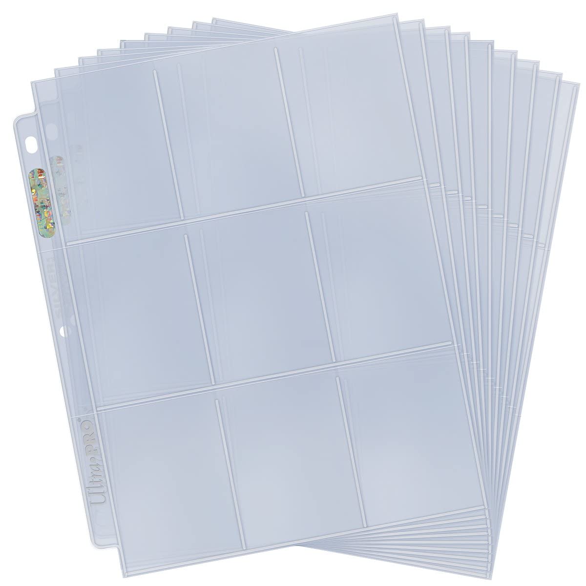 Ultra Pro Silver Series 9-Pocket Page Protectors - Archival, Acid-Free, 50 Pack