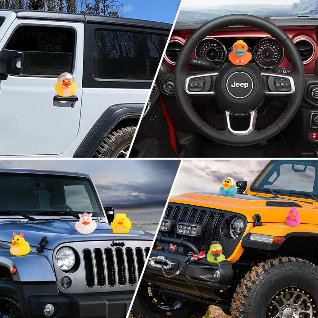 Umbresen 25-Pack Assorted Rubber Ducks – 2-Inch Mini Duckies for Jeep Ducking, Bath Toys, and Party Favors