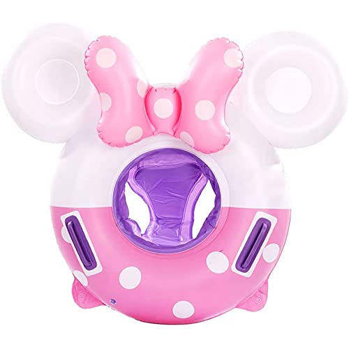 Umbresen Baby Swimming Float with Bowknot Mouse Design, Inflatable Pool Float for Toddlers Ages 8-48 Months, up to 44 lbs