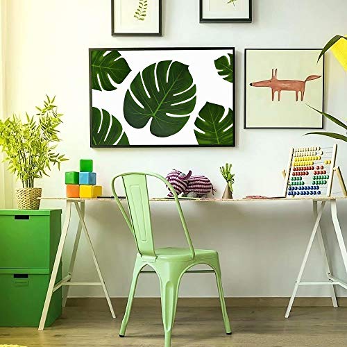 UMIKU 60-Piece Tropical Party Decorations Set: 36 Palm Leaves & 24 Hibiscus Flowers for Hawaiian Luau, Jungle, or Beach Theme Parties