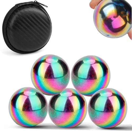 Umnodobn 1.26-Inch Large Magnet Balls - 4 Pack Fidget Toy with Carry Case - Desk Decor for Adults