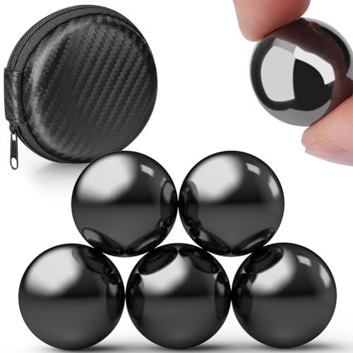 Umnodobn 5-Pack 1.26 Inch Jumbo Magnetic Balls – Fidget Toy with Ferrite Putty, Desk Decor, Stress Relief Gift