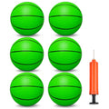 Umnodobn 6-Pack 5-Inch Water Basketballs for Pool, Indoor, and Outdoor Play – Soft Rubber Mini Balls with Air Pump