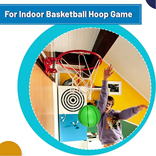 Umnodobn 6-Pack 5-Inch Water Basketballs for Pool, Indoor, and Outdoor Play – Soft Rubber Mini Balls with Air Pump