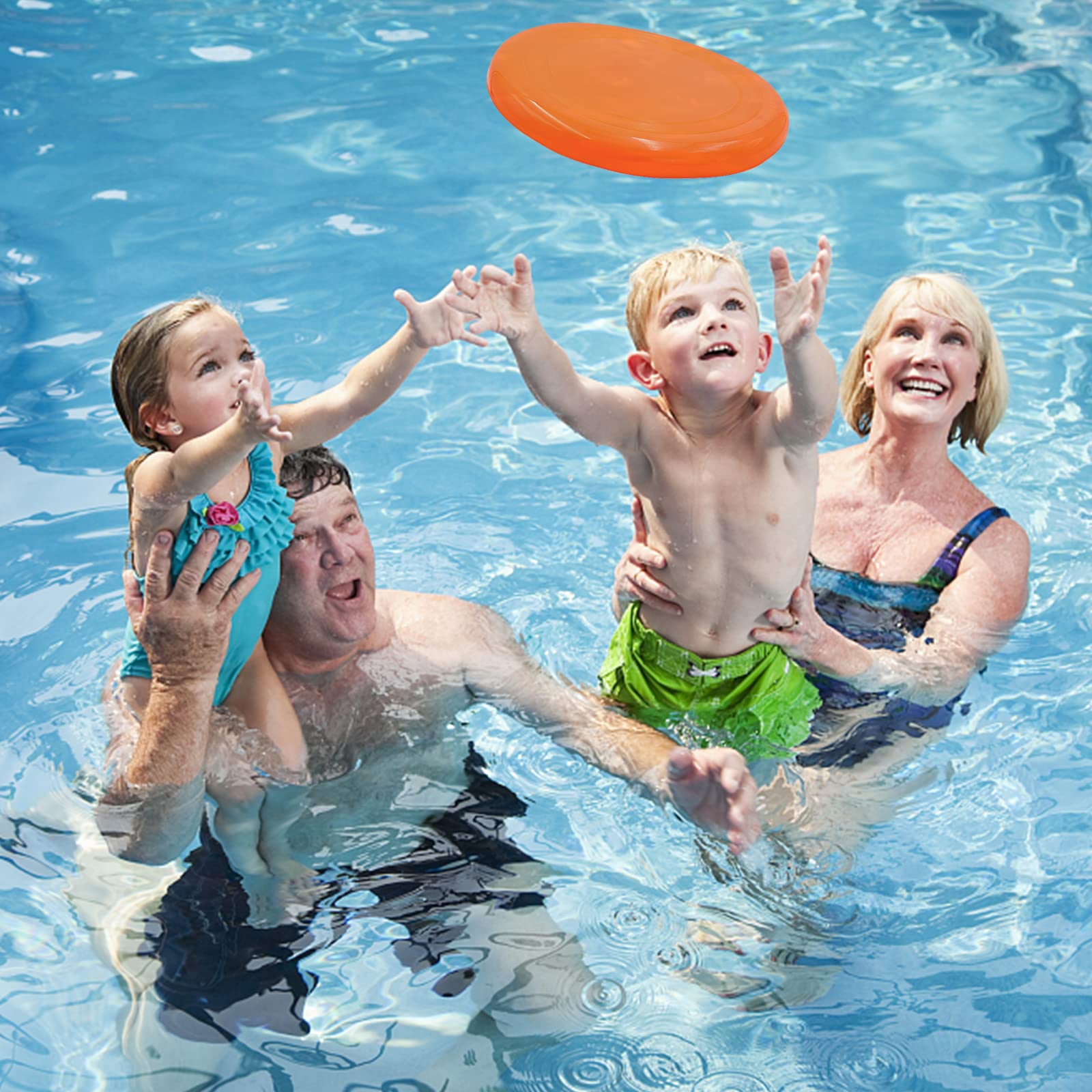 Umnodobn 8-Pack Jumbo Flying Discs - 8.7 Inch Soft Beach Toys for Outdoor Fun - Gift Set for Kids and Adults