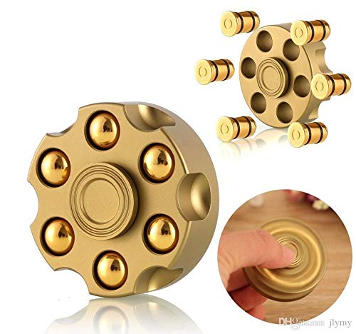 Umnodobn Alloy Metal Fidget Spinner – Gold Dodecahedron Stress Relief Toy for Adults & Kids