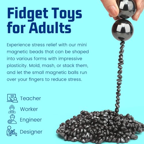 Umnodobn Ferrite Magnetic Putty with Magnet Balls – Stress Relief Desk Toy for Adults