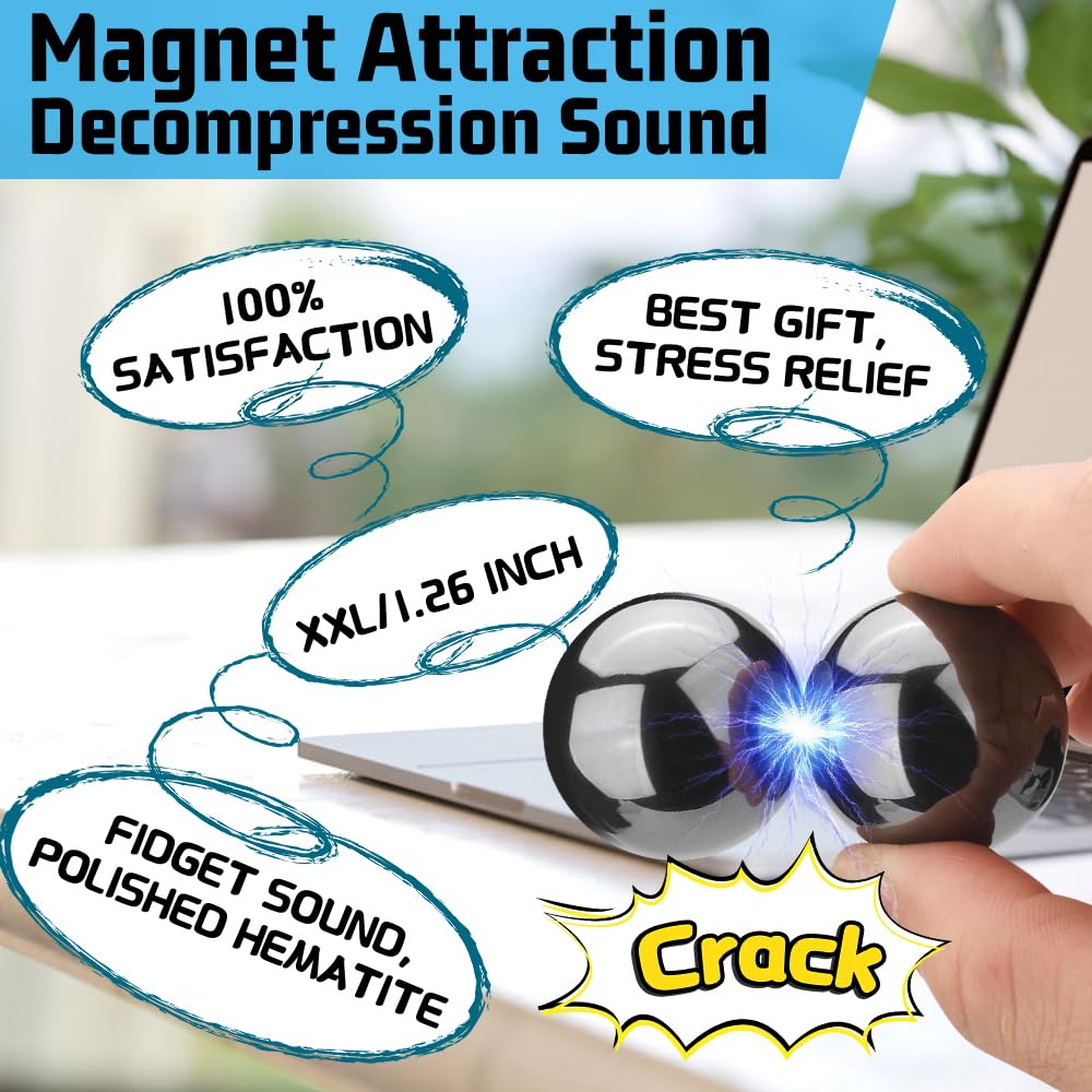 Umnodobn Ferrite Magnetic Putty with Magnet Balls – Stress Relief Desk Toy for Adults