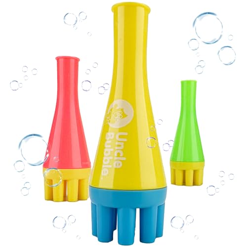 Uncle Bubble Mini Bubble Blower: Thousands of Bubbles with One Breath – Safe, Non-Toxic, Easy for Toddlers Ages 3+