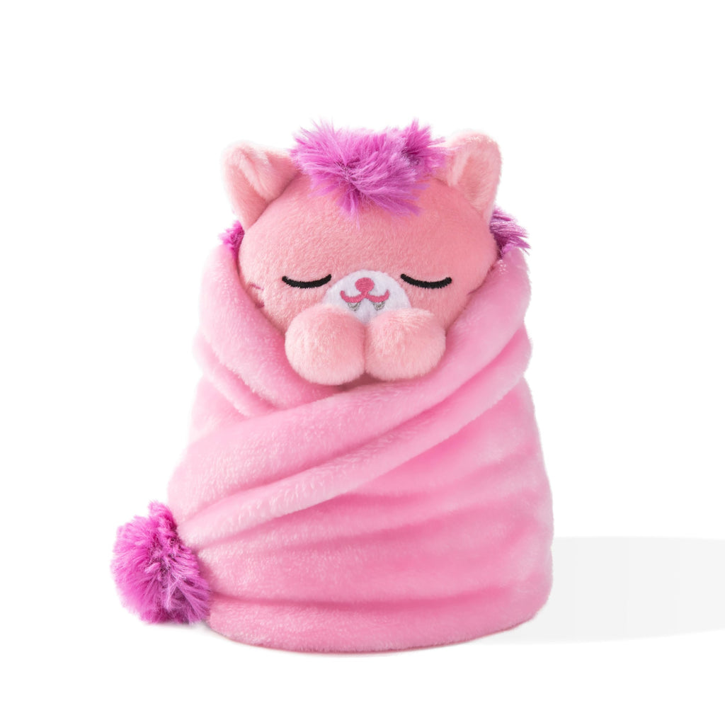 UNCUTE Purritos - Series 6 (Cotton Candy) – 6.5" Super Soft Plush Burrito Cat