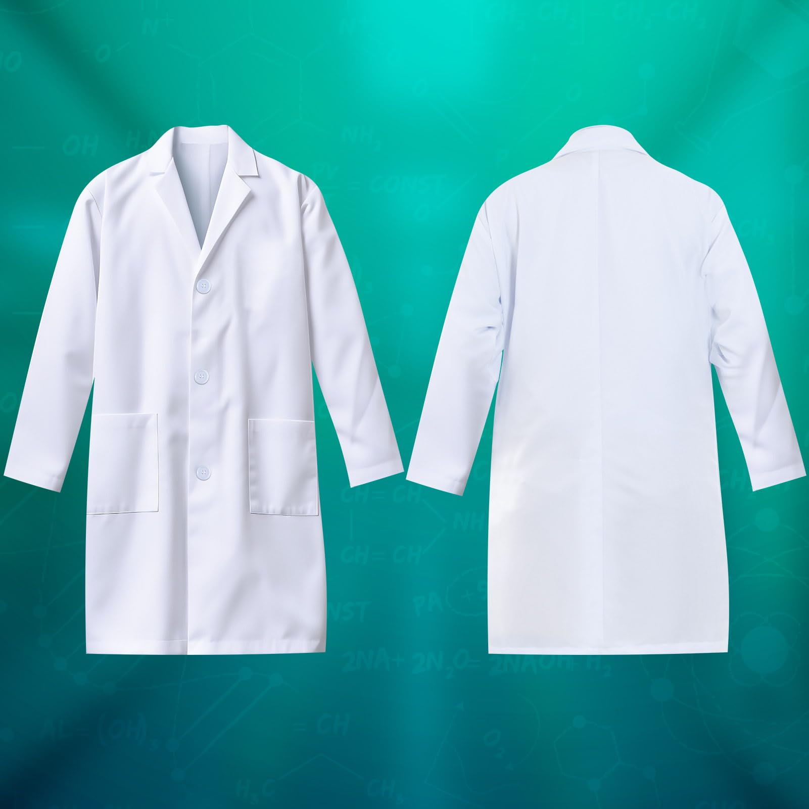 UNGLINGA Kids Lab Coat Costume Set with Goggles, ID Card, and Test Tube – Doctor Scientist Dress-Up