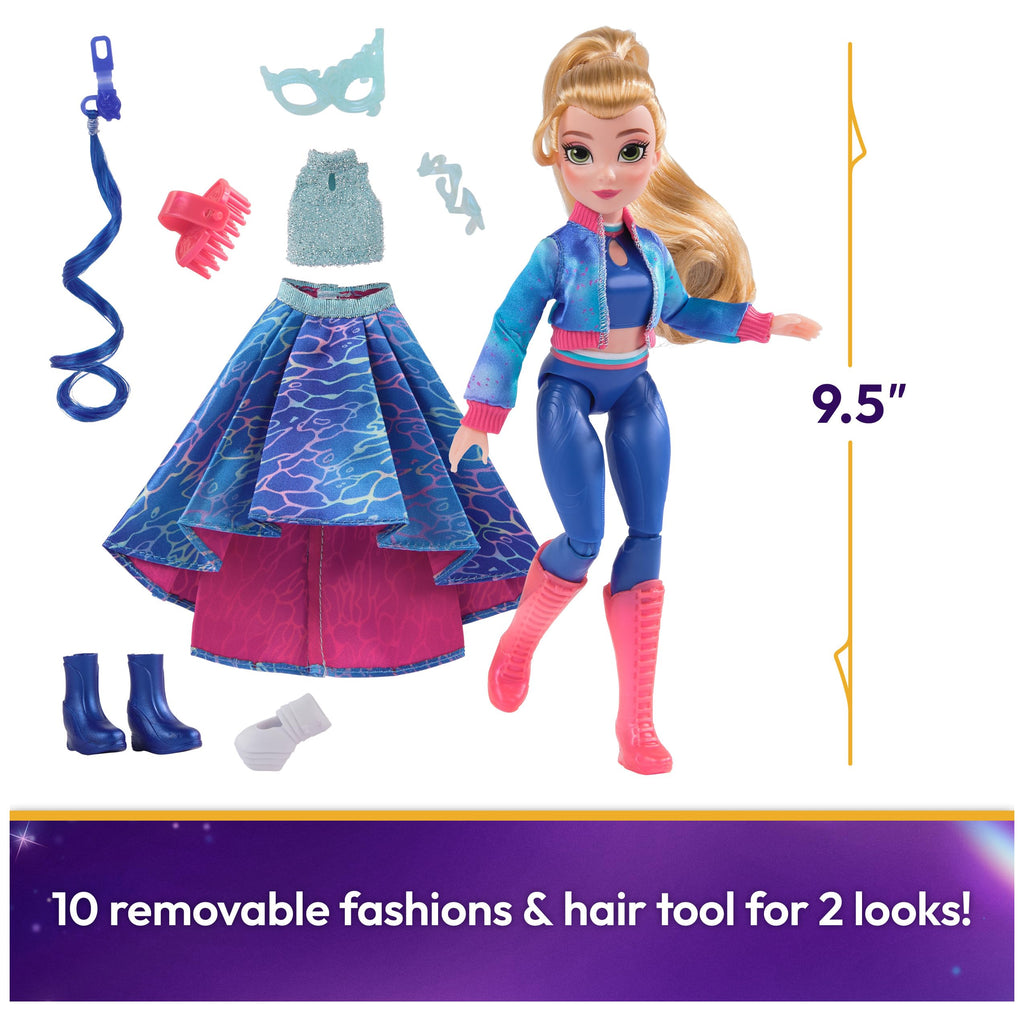 Unicorn Academy Isabel Masquerade Ball Doll with 11 Accessories, 9.5” Posable Doll for Girls Ages 4+