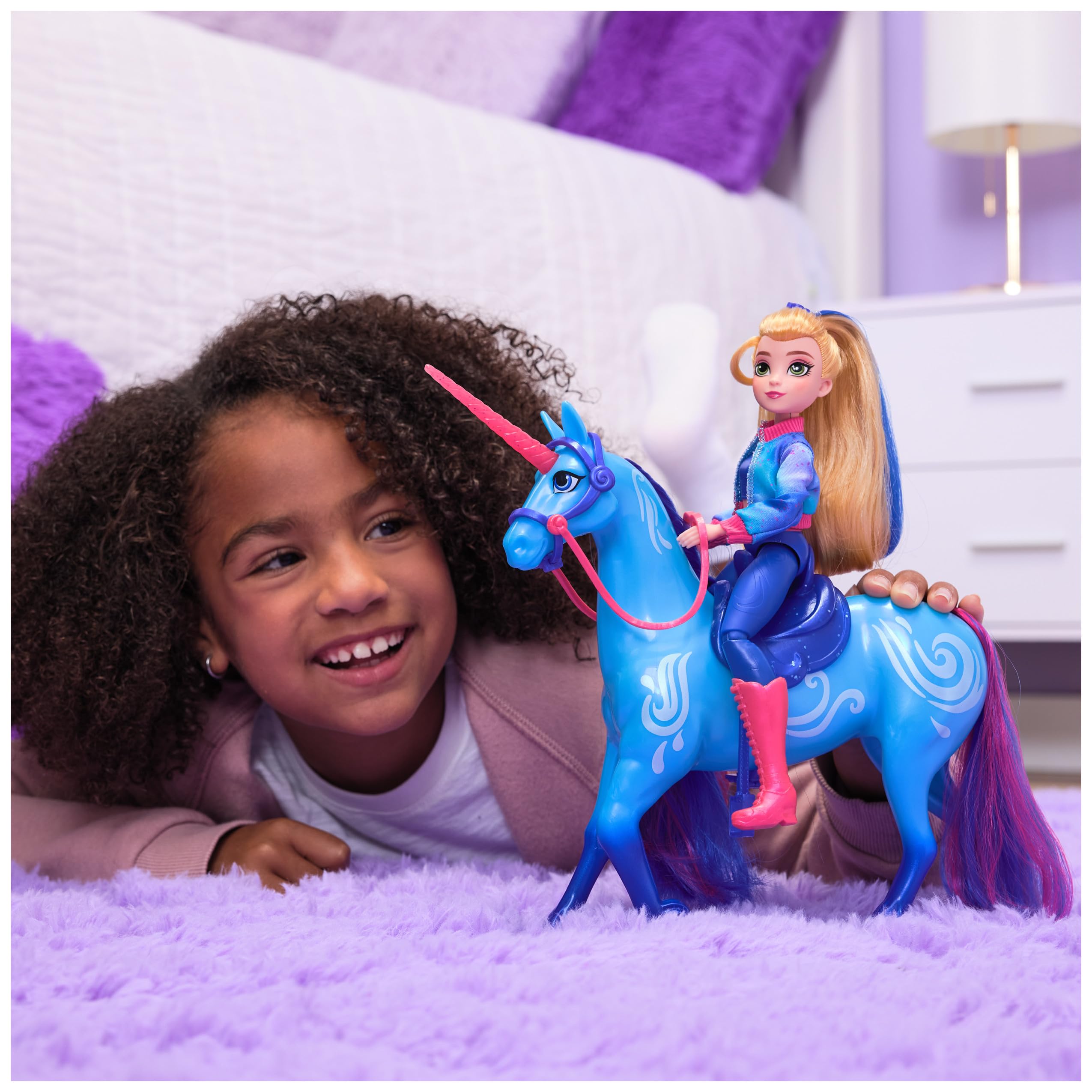 Unicorn Academy Isabel Masquerade Ball Doll with 11 Accessories, 9.5” Posable Doll for Girls Ages 4+