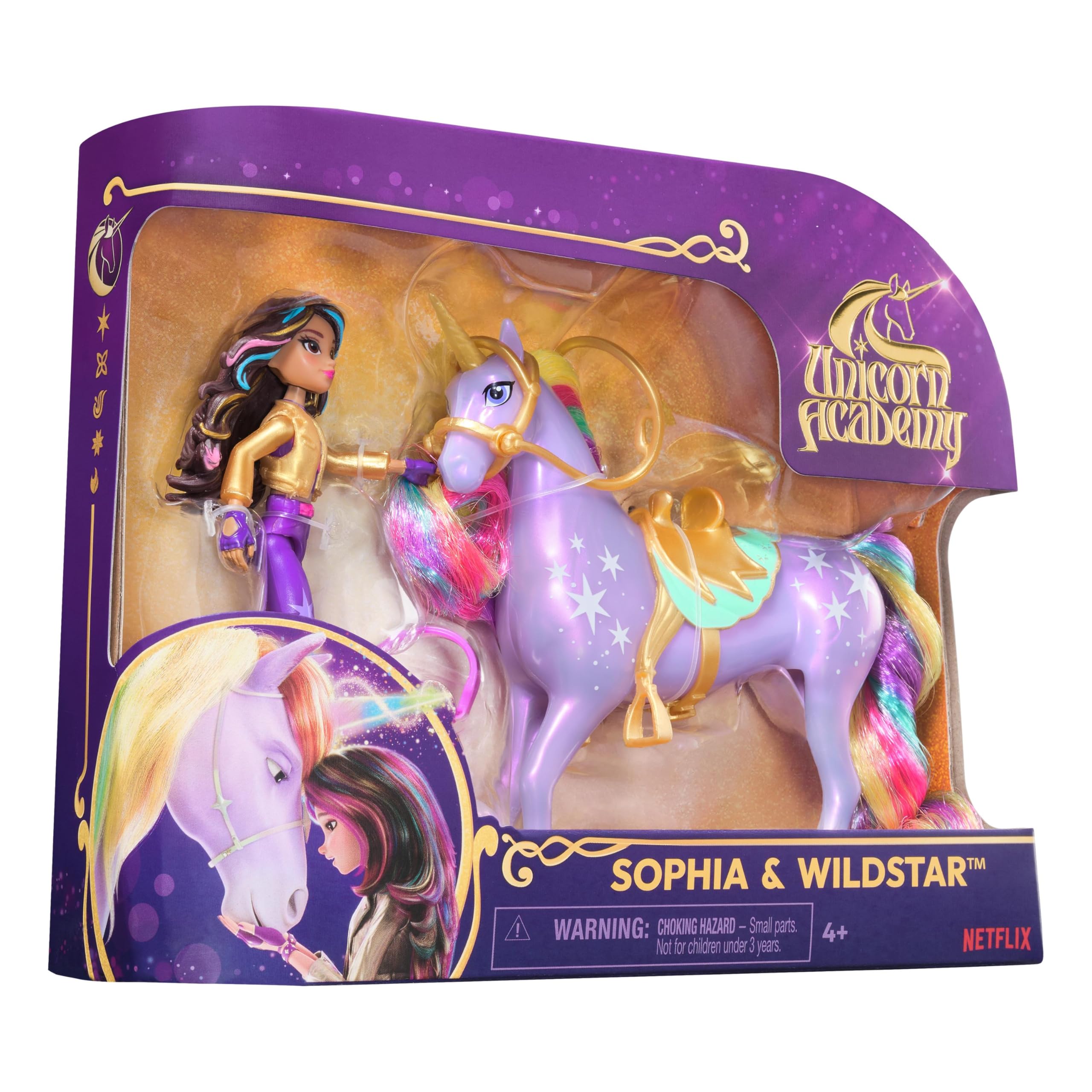 Unicorn Academy Sophia & Wildstar Doll and Unicorn Set with Accessories, for Ages 4+