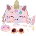 Unicorn Crossbody Purse for Little Girls with Matching Jewelry Set - YRUBOHA