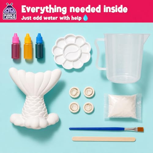 Unicorn Crystal Growing Kit for Kids – STEM Science Experiment Ages 4-8, Grow and Decorate Your Own Sparkling Unicorn