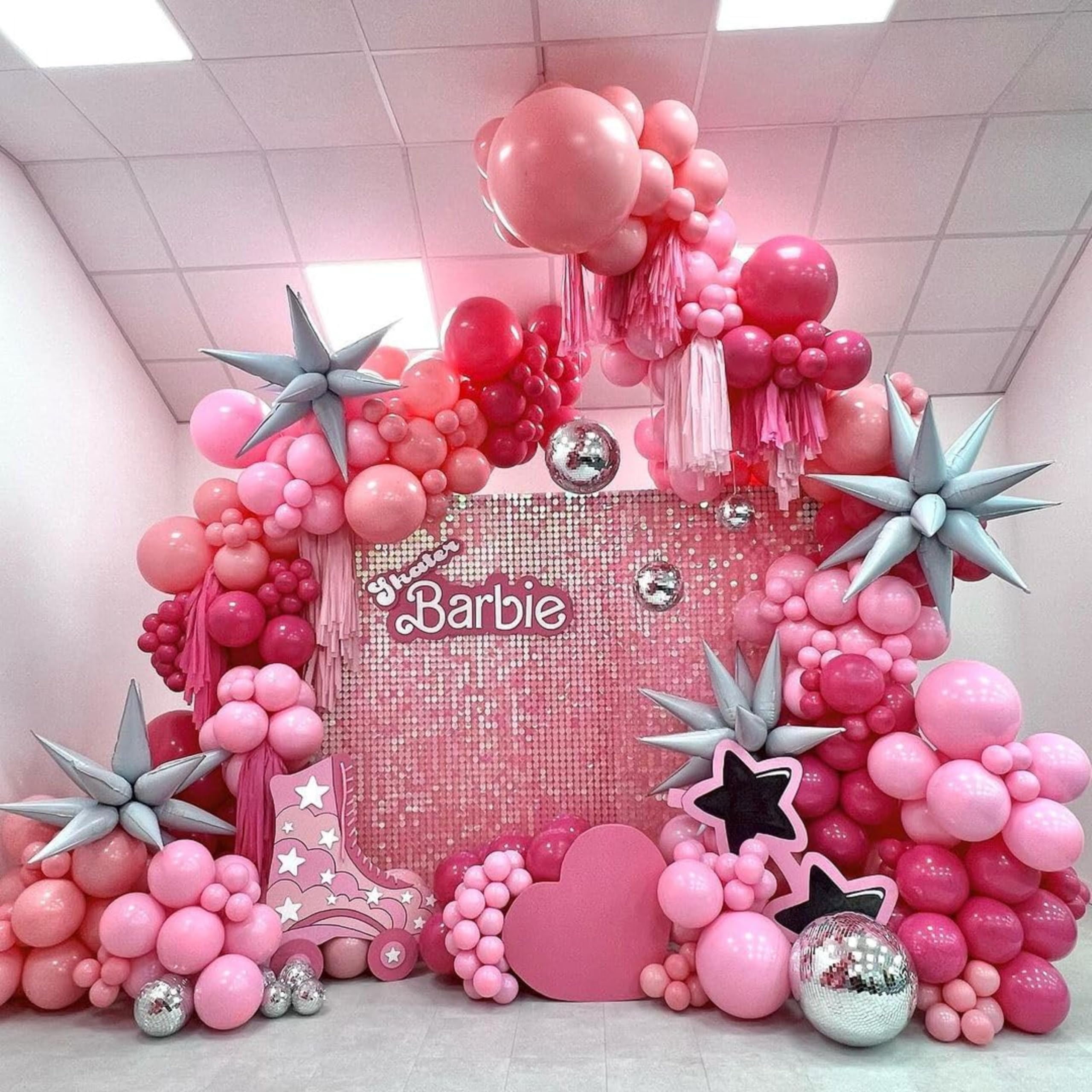 Unique Party Powder Pink Latex Balloons – 12 Inch, Pack of 10 for Baby Showers & Birthdays