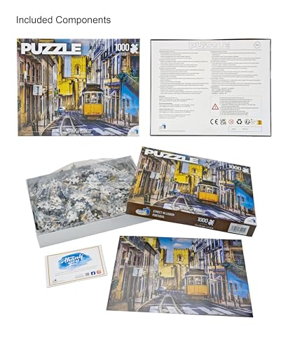Universal Castle 1000-Piece Lisbon Panorama Jigsaw Puzzle – 27x20 Inch Challenge