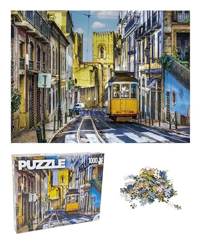 Universal Castle 1000-Piece Lisbon Panorama Jigsaw Puzzle – 27x20 Inch Challenge