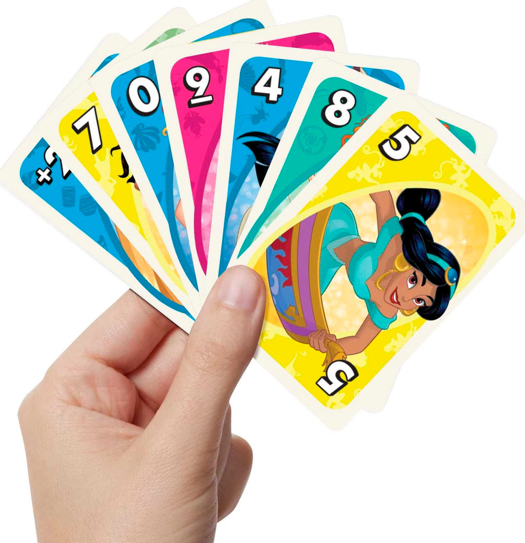 UNO Disney Princesses Card Game – 112 Cards with Power of Friendship Wild Card for Ages 7+