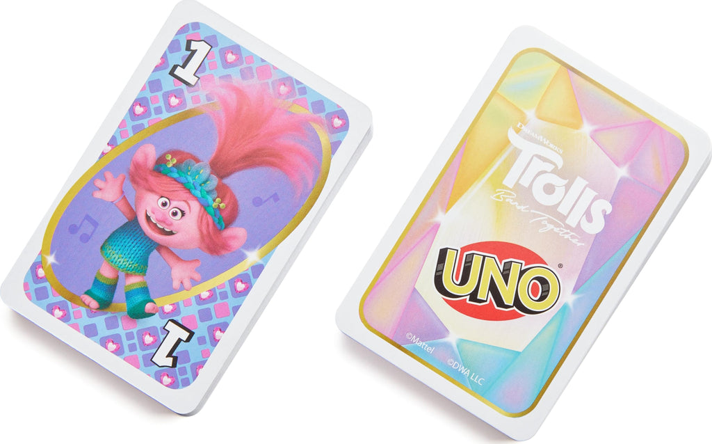 UNO Trolls 3: Band Together Edition – Family Card Game with Movie Graphics and Special Rule
