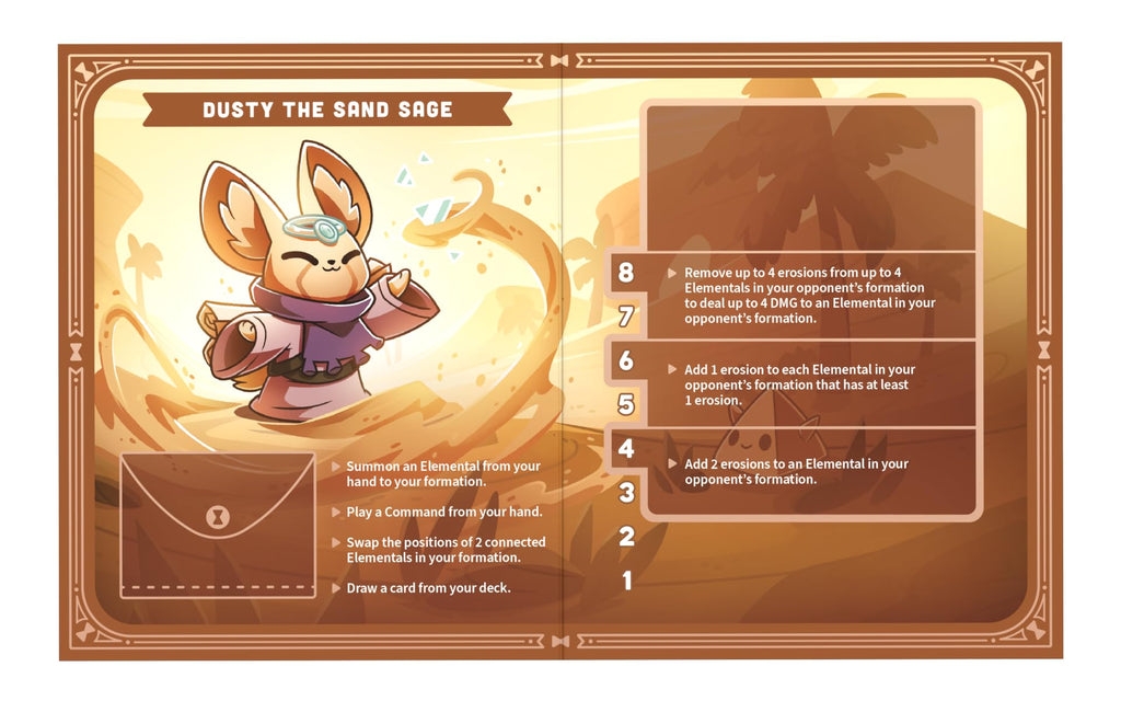 Unstable Games Command of Nature Sand & Wind Expansion – Competitive Deck-Building Card Game for 2-4 Players