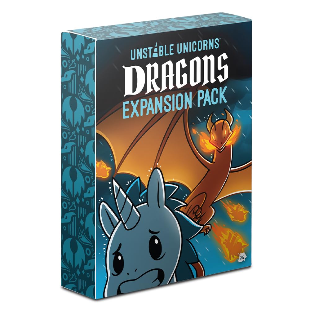 Unstable Unicorns Dragons Expansion – 54 Dragon Cards for Ages 14+