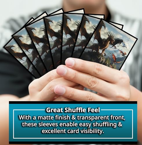 Unstoppable Relentless Dragon Game Card Sleeves 102 Pack – Premium Standard Sleeves for MTG & TCG Commander Decks