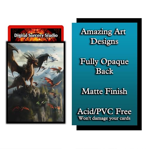 Unstoppable Relentless Dragon Game Card Sleeves 102 Pack – Premium Standard Sleeves for MTG & TCG Commander Decks