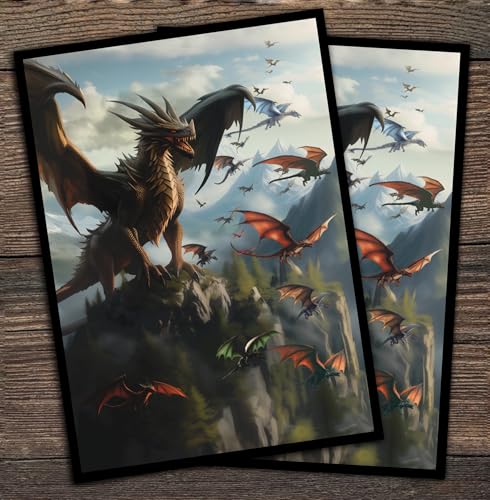 Unstoppable Relentless Dragon Game Card Sleeves 102 Pack – Premium Standard Sleeves for MTG & TCG Commander Decks