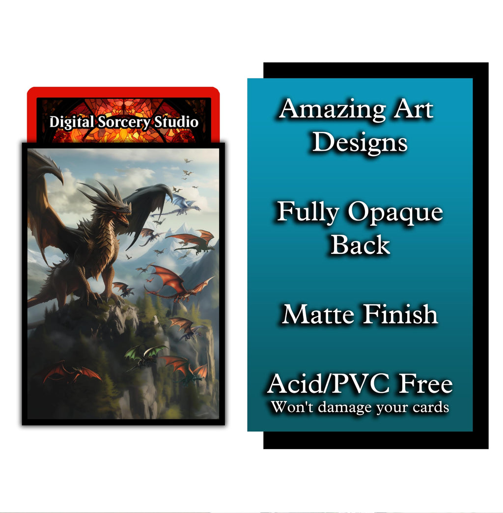 Unstoppable Relentless Dragon Game Card Sleeves 102 Pack – Premium Standard Sleeves for MTG & TCG Commander Decks