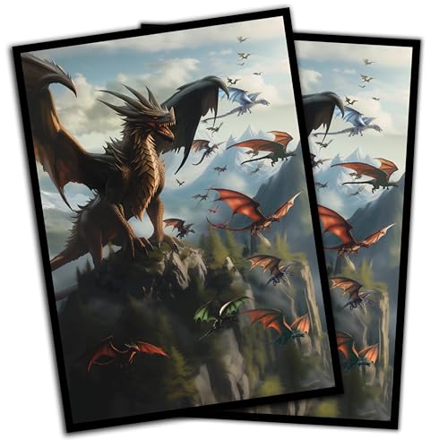 Unstoppable Relentless Dragon Game Card Sleeves 102 Pack – Premium Standard Sleeves for MTG & TCG Commander Decks
