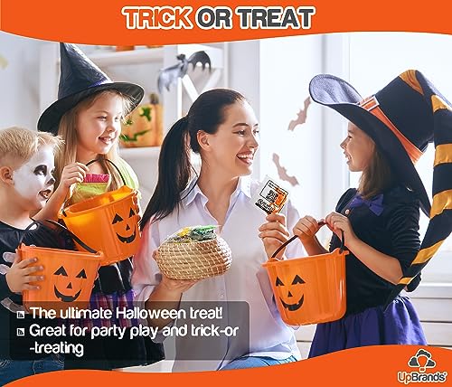 UpBrands 48-Pack Stretchy Skeleton Toys – Halloween Party Favors, Non-Candy Treat Bag Stuffers for Kids