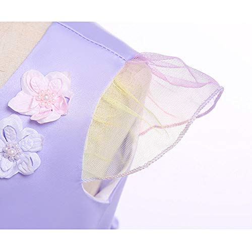URAQT Unicorn Princess Dress Set with Necklace and Headband for Girls Toddlers