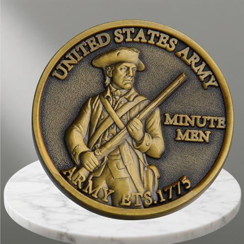 U.S. Army 250th Anniversary Challenge Coin – Gold-Plated Commemorative 1.57" Double-Sided Collectible