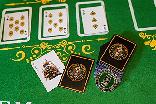 US Army Playing Cards – Rank Faces, Veteran Owned, Poker Night Gift