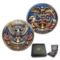 USA 250th Anniversary Challenge Coin – Patriotic Eagle Design Commemorative Collectible
