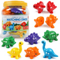 USATDD Matching Letters Dinosaur Toy – Double-Sided ABC Alphabet Game for Toddlers