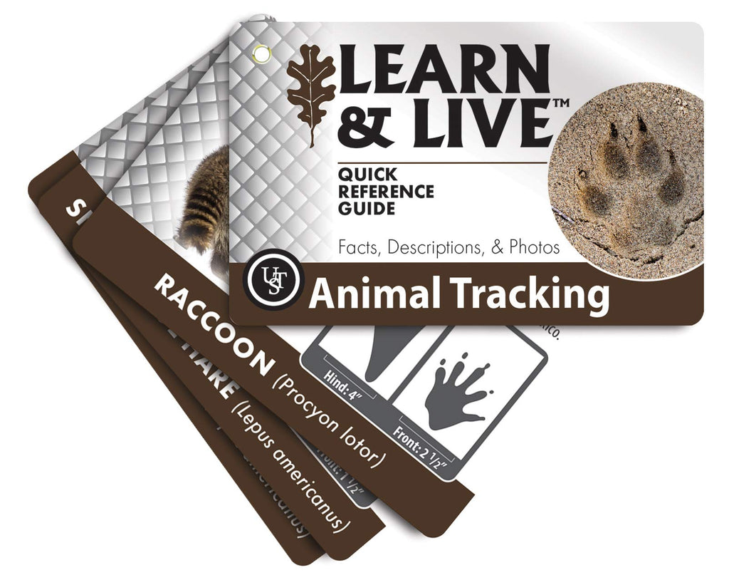 UST Learn & Live Outdoor Skills Card Set – Waterproof, Compact, 12 Survival Topics