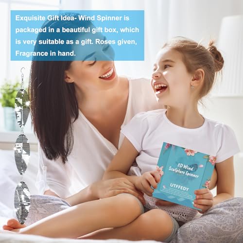 UTFFEDY 304 Stainless Steel Bird Scarer Wind Spinners - 3D Reflective Discs Set