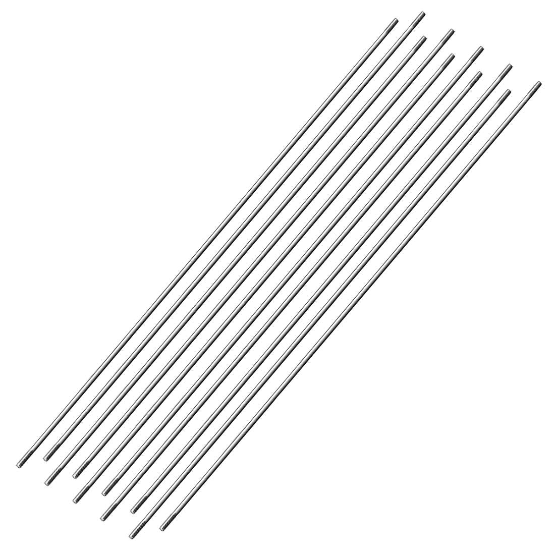 uxcell M3x300mm Stainless Steel Pushrod Connector 10-Pack for RC Models