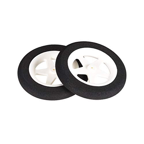 Uxcell RC Plane Micro Sport Wheels (4 Pack) - 3 Inch Diameter, 0.07 Inch Axle Hole