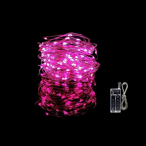UZER 10-Pack Pink LED Balloons - 20 Inch Glow Bubble Balloons for Parties, Weddings, Birthdays & More