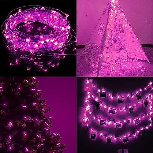 UZER 10-Pack Pink LED Balloons - 20 Inch Glow Bubble Balloons for Parties, Weddings, Birthdays & More