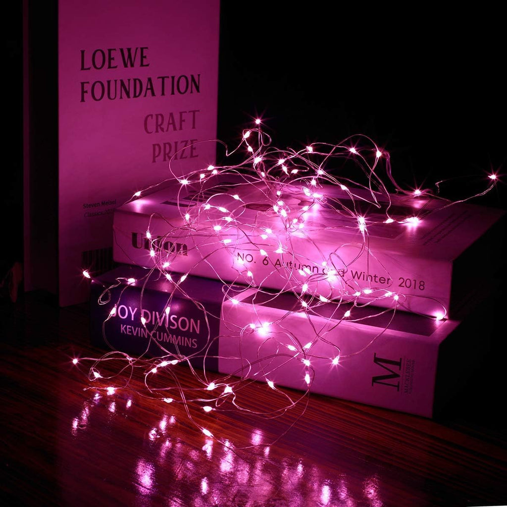 UZER 10-Pack Pink LED Balloons - 20 Inch Glow Bubble Balloons for Parties, Weddings, Birthdays & More