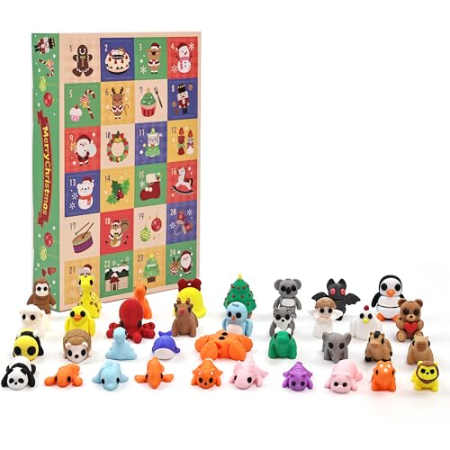 VABAO 36-Piece 3D Printed Articulated Animal Figurines Set – Flexible Fidget Toys for Kids, Classroom Rewards, Party Favors & Desk Pets