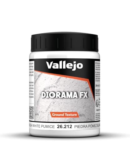Vallejo Diorama FX Rough White Pumice 200ml – Acrylic Texture for Modelers