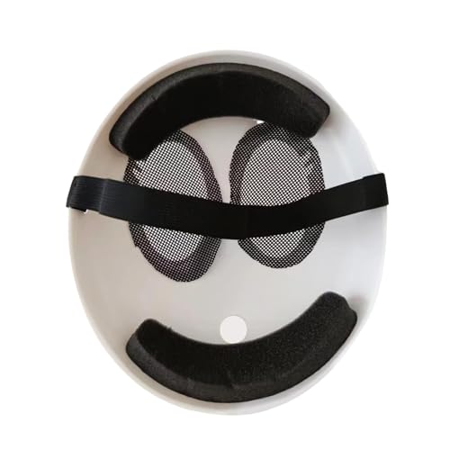 Varuotu White Anime Mask – Adjustable Cosplay Face Mask for Halloween & Costume Parties