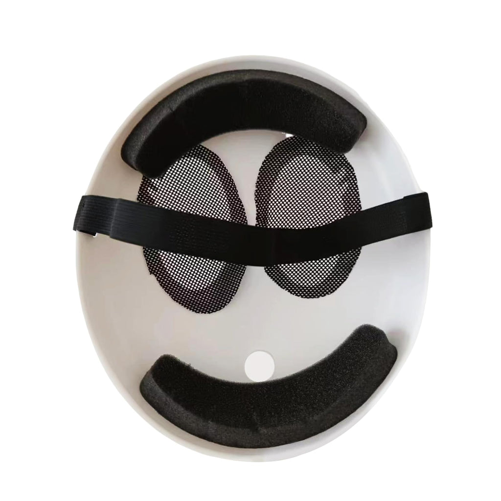 Varuotu White Anime Mask – Adjustable Cosplay Face Mask for Halloween & Costume Parties